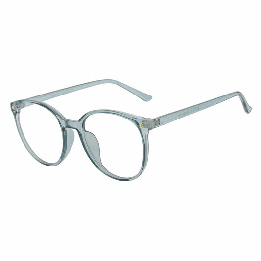 Anteojos Redondos ARBUS – Verde Cristal con Lentes Transparentes